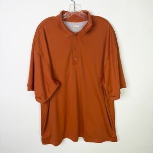 Columbia PHG Men’s Polo Shirt 2XL Orange Short Sleeve Knit Fabric Omni Shade